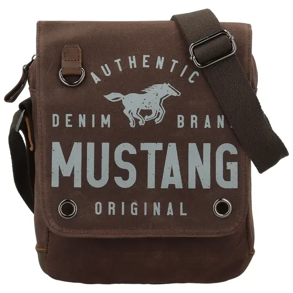 Pánska crossbody taška hnedá - Mustang Roger