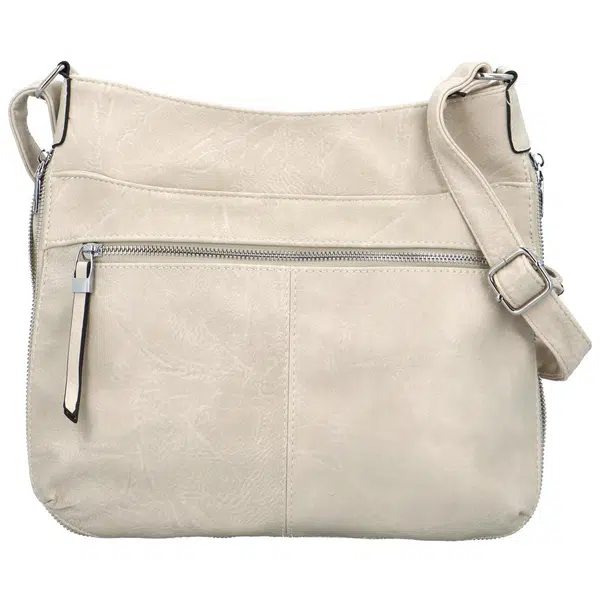 Dámska crossbody kabelka krémová - Firenze Grete