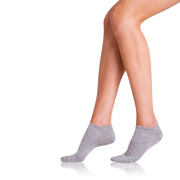 Bellinda
COTTON IN-SHOE SOCKS 2x - Dámske krátke ponožky 2 páry - sivá