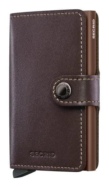 Kožená mini peňaženka Secrid Miniwallet Original Chocolate