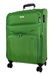 Stredný textilný kufor na kolieskach Skyline Orlando 4w M Green