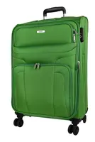 Stredný textilný kufor na kolieskach Skyline Orlando 4w M Green