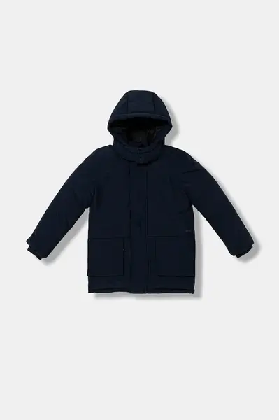 Dětská bunda BOSS tmavomodrá barva, J52388