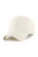 Kšiltovka s příměsí vlny 47 brand MLB New York Yankees béžová barva, B-MVPSP17WBP-NTAG