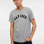 Šedé pánske tričko s nápisom GAP 1969