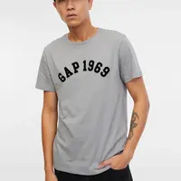Šedé pánske tričko s nápisom GAP 1969
