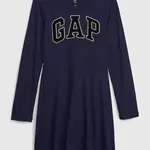 Tmavomodré dievčenské šaty s logom GAP