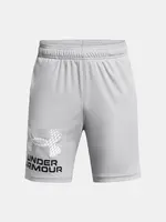 Svetlosivé športové kraťasy Under Armour UA Tech Logo Shorts
