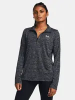 Čierne športové tričko Under Armour Tech 1/2 Zip-Twist
