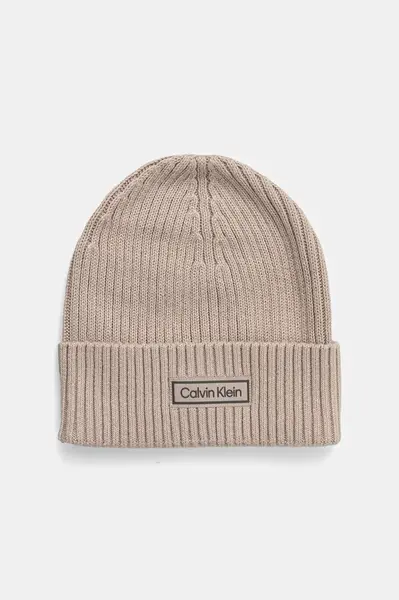 Čiapka s prímesou kašmíru Calvin Klein