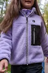 Detská fleecová mikina Reima Turilas fialová farba, jednofarebná, 5200364A