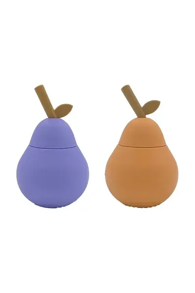 Pohár s vekom OYOY Pear Cup 8,5 x 13,5 cm 2-pak