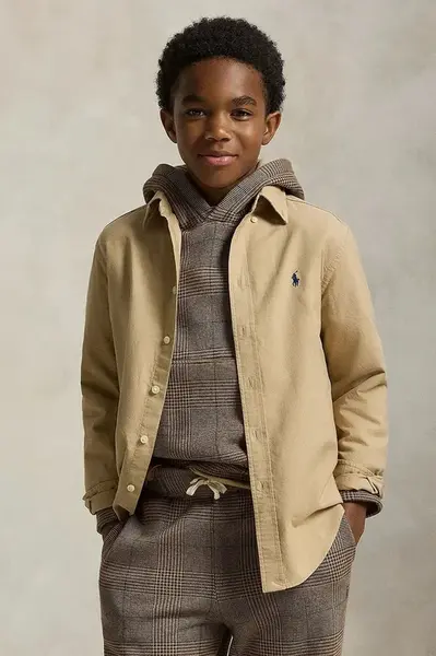 Detská bavlnená košeľa Polo Ralph Lauren
