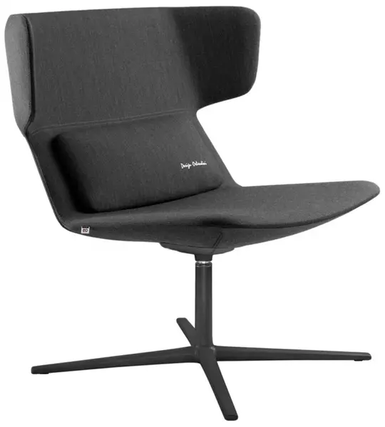 LD SEATING Designové kreslo FLEXI LOUNGE, FL-L-N1, kríž čierny