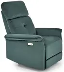 HALMAR Relaxačné polohovacie kreslo SEMIR tmavo zelené