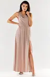 Awama Woman's Dress A553 Beige