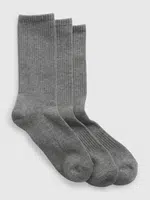 Sada troch párov unisex ponožiek v šedej farbe GAP
