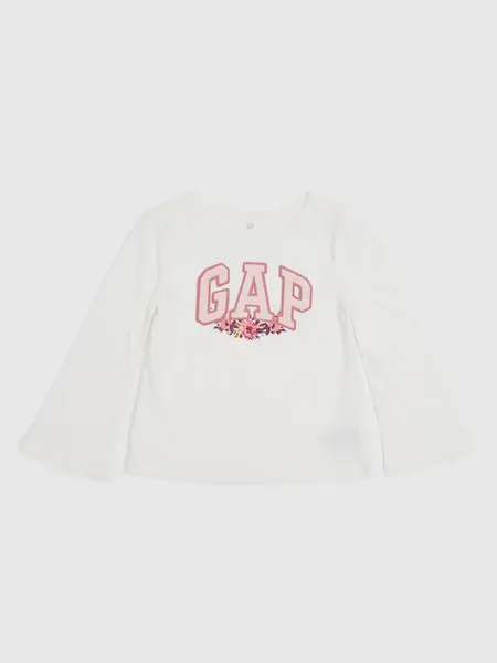 Biele dievčenské tričko GAP