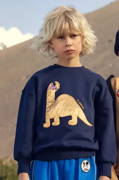 Dětská bavlněná mikina Mini Rodini Dino