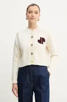 Vlněný kardigan Patou dámský, béžová barva, KN2818064