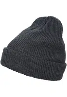Long knitted beanie dark grey
