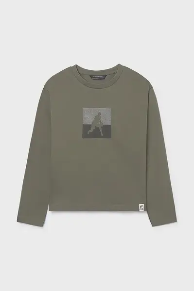 Bavlnené tričko s dlhým rukávom Mayoral