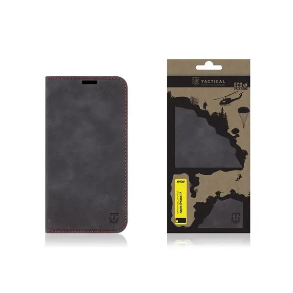 Flipové pouzdro Tactical Xproof pro Apple iPhone 17, černá