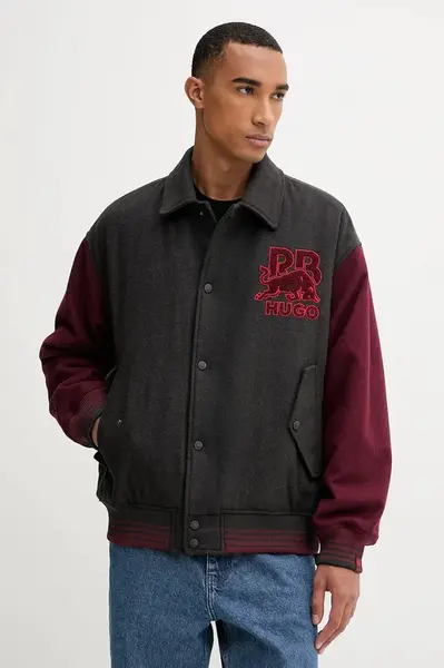 Vlnená bomber bunda HUGO Blaine_RB