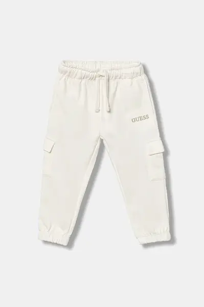 Detské bavlnené tepláky Guess