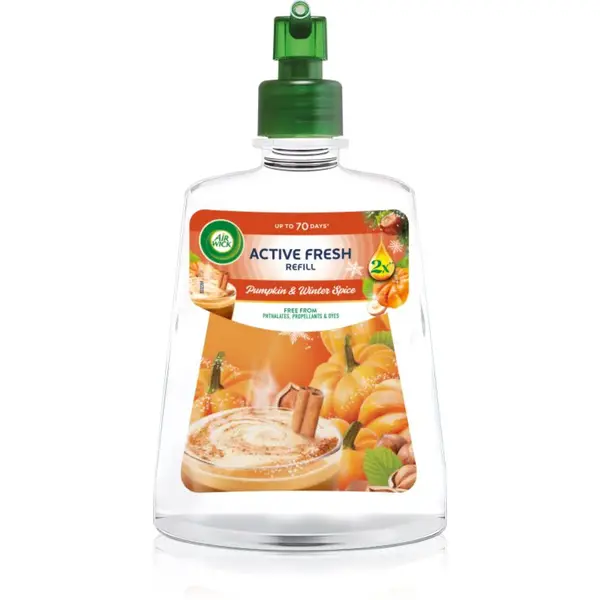 Air Wick Active Fresh Pumpkin & Winter Spice osvěžovač vzduchu – náhradní náplň 228 ml