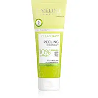 Eveline Cosmetics Clean Shot 10% Complex of AHA, BHA and PHA jemný peeling proti nedokonalostem pleti 75 ml