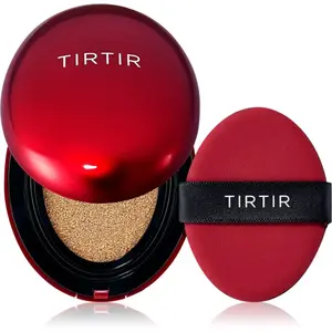 TIRTIR Mask Fit Red Cushion Mini dlouhotrvající make-up v houbičce odstín 24W Soft Beige 4.5 g