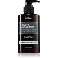 KUNDAL Honey & Macadamia Pink Grapefruit přírodní šampon pro suché a poškozené vlasy 500 ml