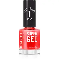 Rimmel Super Gel gelový lak na nehty bez užití UV/LED lampy odstín 011 Berry Glace 12 ml