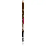 NYX Professional Makeup Powder Louder tužka na obočí s kartáčkem odstín Ash Brown 1 ks