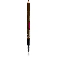 NYX Professional Makeup Powder Louder tužka na obočí s kartáčkem odstín Ash Brown 1 ks