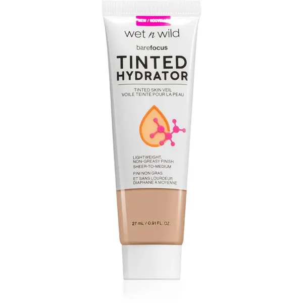 Wet n Wild BareFocus Tinted Hydrator tónovaný fluid pro sjednocení pleti odstín Light 27 ml
