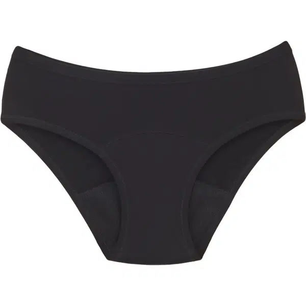 Snuggs Period Underwear Classic: Heavy Flow Black látkové menstruační kalhotky pro silnou menstruaci velikost M 1 ks