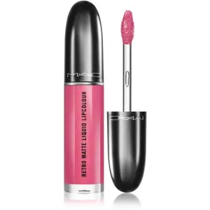 MAC Cosmetics Retro Matte Liquid Lipcolour matná rtěnka s metalickým efektem odstín Metallic Rose 5 ml