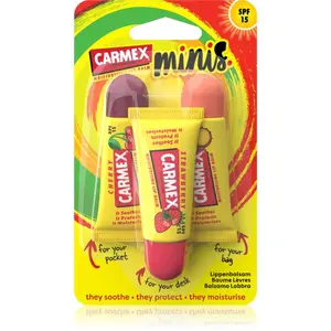 Carmex Minis cestovní sada pro suché rty SPF 15