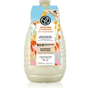 Yves Rocher Bain de Nature sprchový gel – náhradní náplň Oat & Buckwheat 600 ml