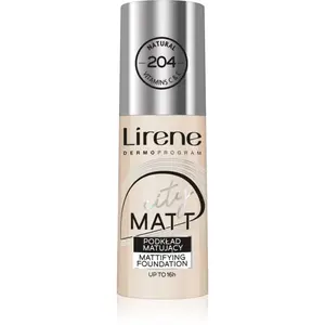 Lirene City Matt matující fluidní make-up s vyhlazujícím efektem odstín 204 Natural  30 ml