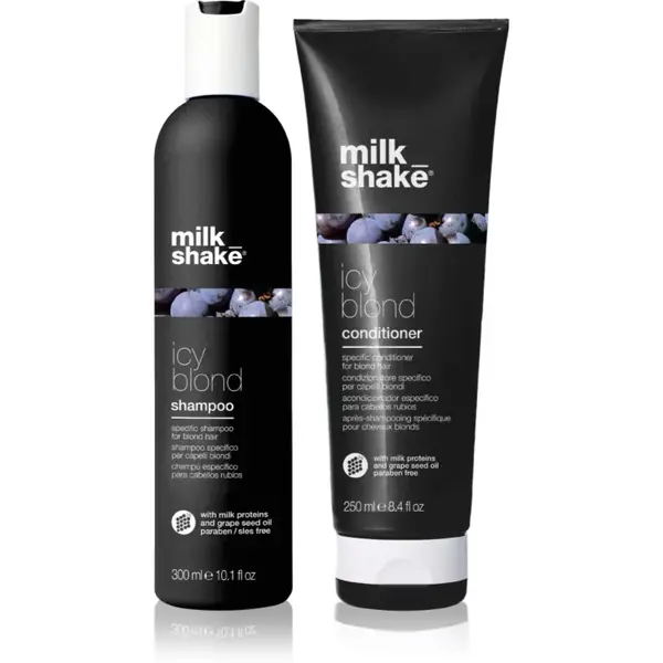 milk_shake® Icy Blond Duo Pack sada pro blond a melírované vlasy
