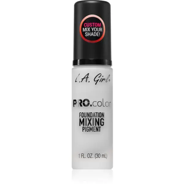L.A. Girl Cosmetics PRO. Color barevný pigment do make-upu odstín White 30 ml