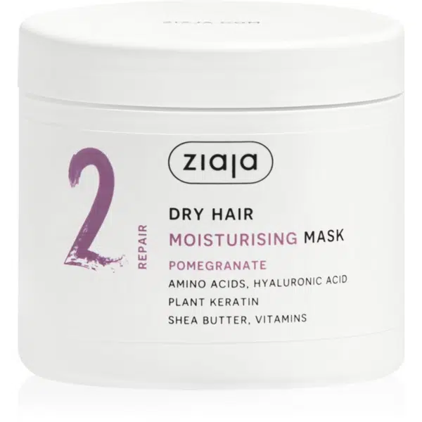 Ziaja Plant Essentials Pomegranate hydratační maska na vlasy pro suché vlasy 350 ml