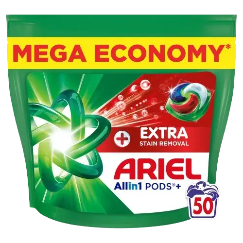 ARIEL Allin1 PODS+, Extra stain removal, kapsle na praní 50 ks