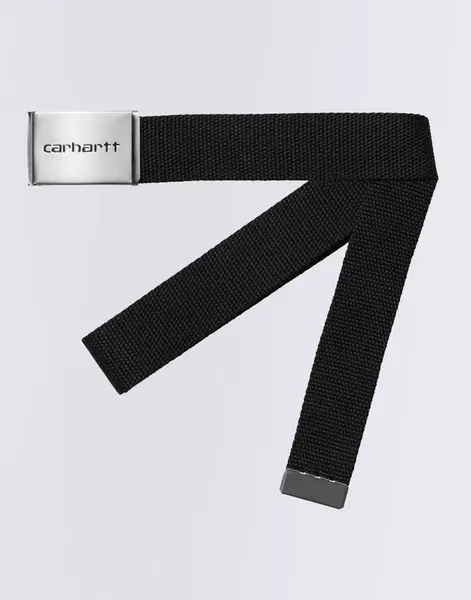 Carhartt WIP Clip Belt Chrome Black