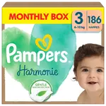 PAMPERS Harmonie Baby vel.3 měsíční balení 186 ks