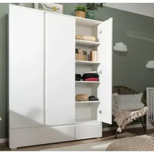 Šatní skříň Image, 122 cm, bílá