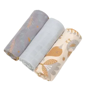 T-TOMI BIO Bambusové pleny Bierdie 3 ks